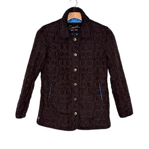 Coach Brown Signature Quilted Jacket size XS